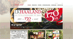 Desktop Screenshot of lkhaaland.no